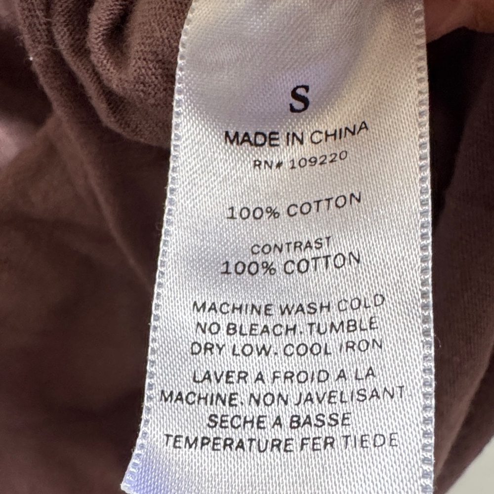 Source Unknown Ruffled V-Neck Blouse - Brown - image 4